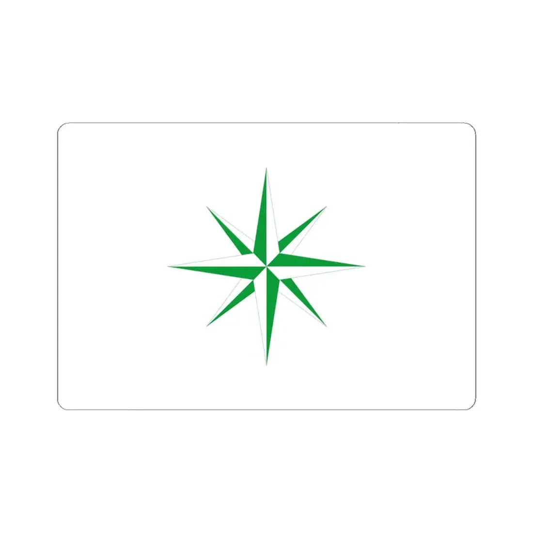 Polar Star Canadian Flag Proposal 1962 (Canada) STICKER Vinyl Kiss-Cut Decal 6 Inch White - The Sticker Space