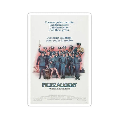 Police Academy 1984 Movie Poster STICKER Vinyl Die-Cut Decal - The Sticker Space