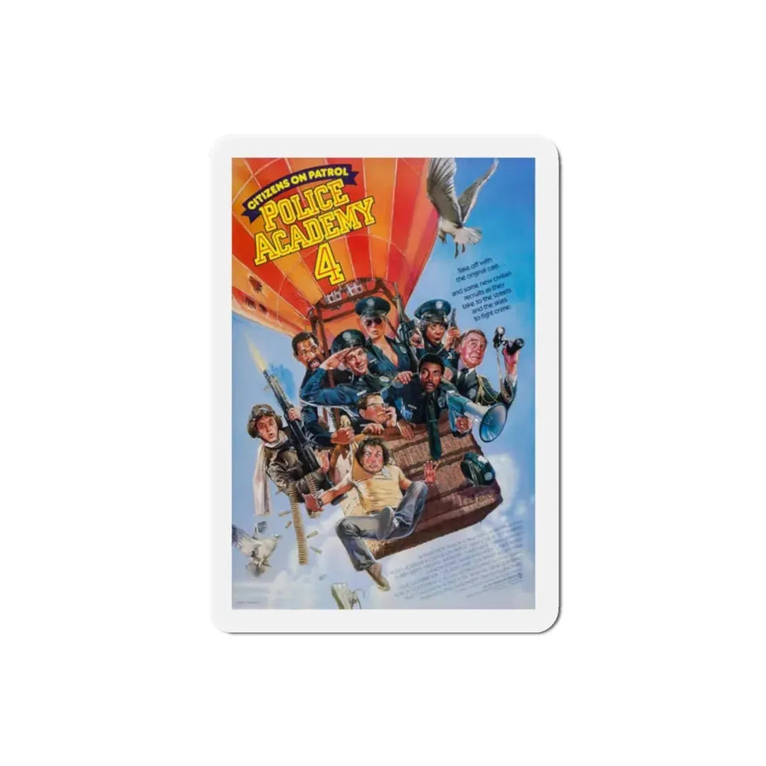 Police Academy 4 Citizens on Patrol 1987 Movie Poster Refrigerator Magnet 2 Inch - The Sticker Space
