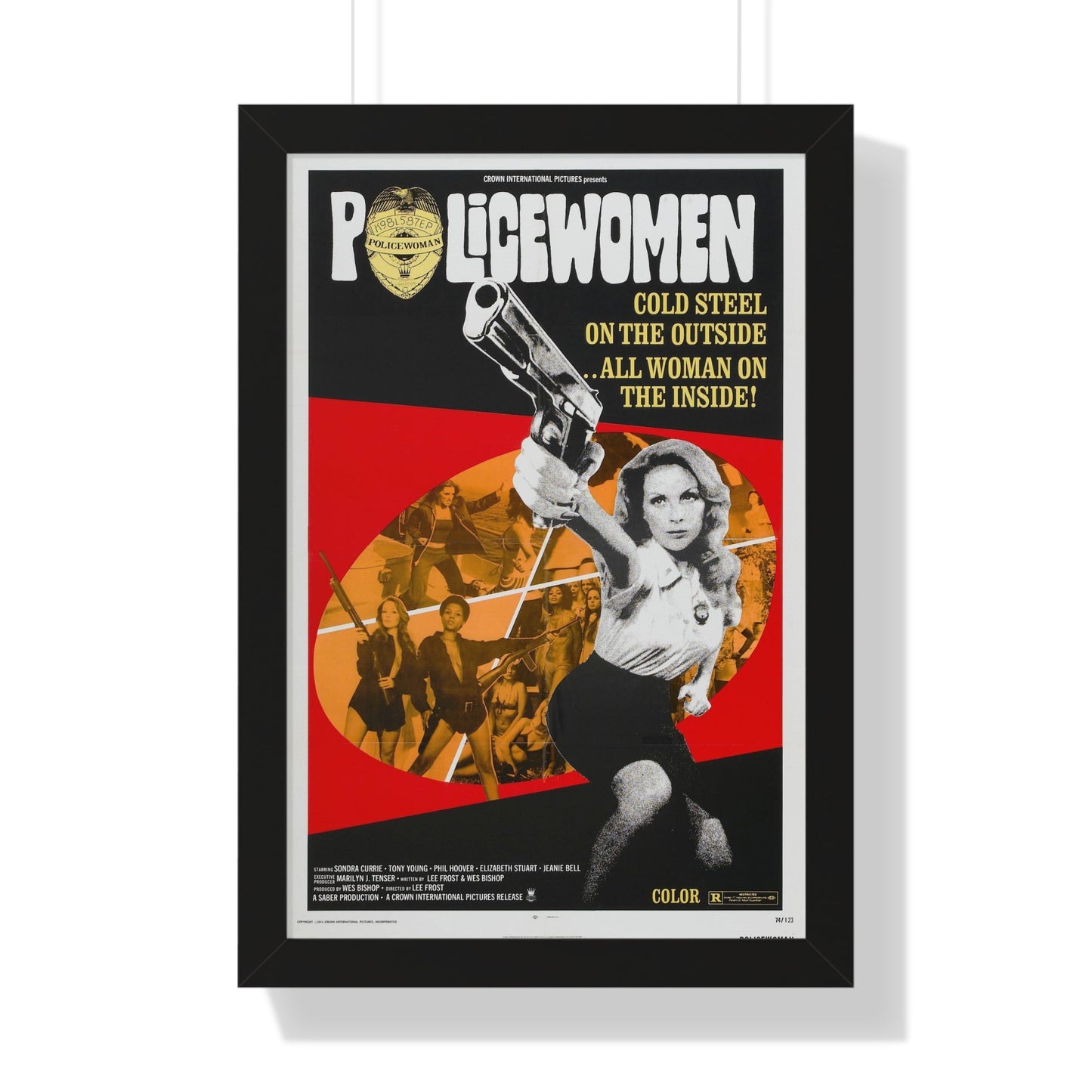 POLICEWOMAN 1974 - Framed Movie Poster-16″ x 24″-The Sticker Space