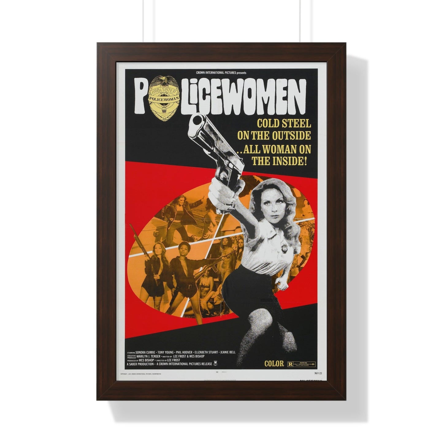 POLICEWOMAN 1974 - Framed Movie Poster-16″ x 24″-The Sticker Space