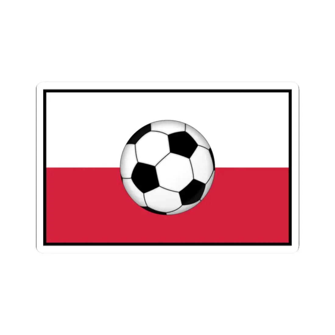 Polish football (Poland) STICKER Vinyl Kiss-Cut Decal 2 Inch White - The Sticker Space