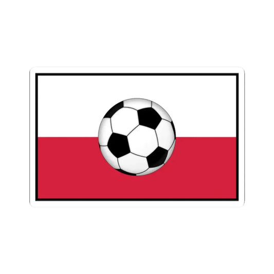Polish football (Poland) STICKER Vinyl Kiss-Cut Decal 2 Inch White - The Sticker Space