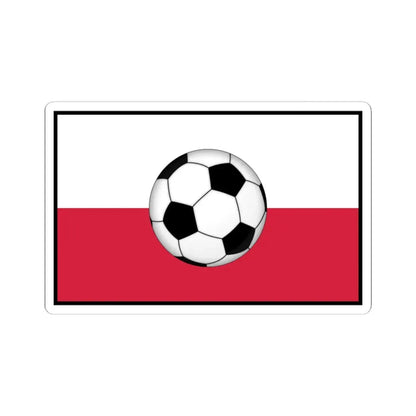 Polish football (Poland) STICKER Vinyl Kiss-Cut Decal 3 Inch White - The Sticker Space