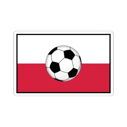 Polish football (Poland) STICKER Vinyl Kiss-Cut Decal 4 Inch White - The Sticker Space