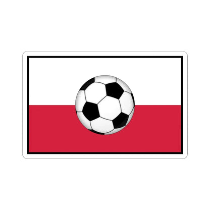 Polish football (Poland) STICKER Vinyl Kiss-Cut Decal 6 Inch White - The Sticker Space