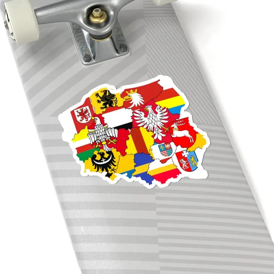 Polish Voivodeships flagmap (Poland) STICKER Vinyl Kiss-Cut Decal - The Sticker Space