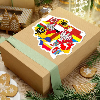 Polish Voivodeships flagmap (Poland) STICKER Vinyl Kiss-Cut Decal - The Sticker Space