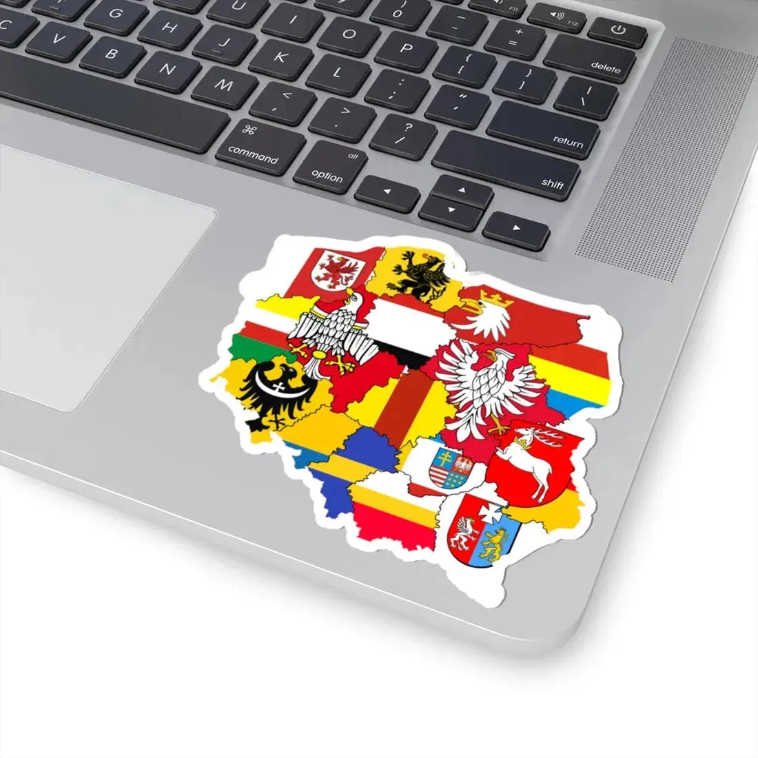 Polish Voivodeships flagmap (Poland) STICKER Vinyl Kiss-Cut Decal - The Sticker Space