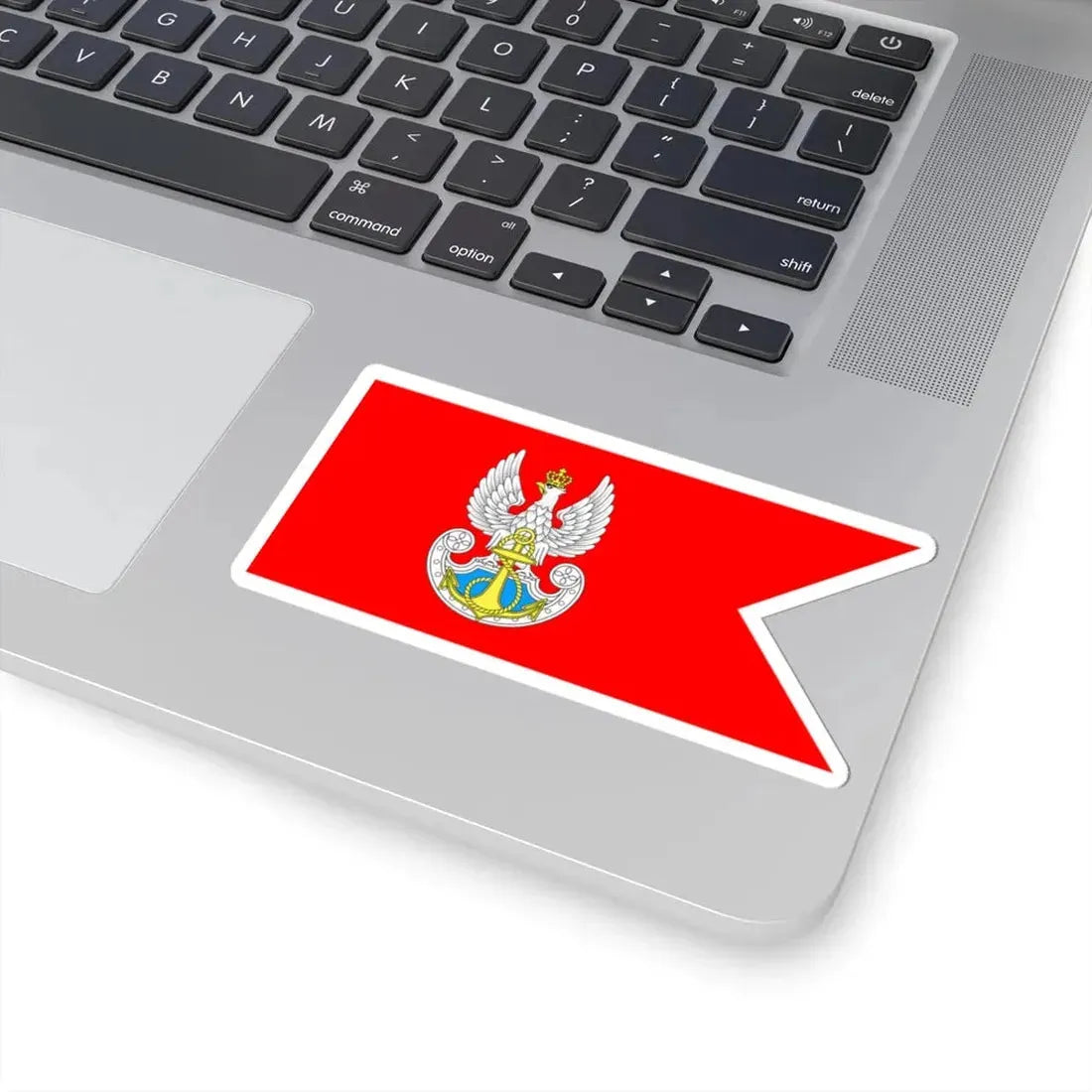 Polishnavyflag (Poland) STICKER Vinyl Kiss-Cut Decal - The Sticker Space