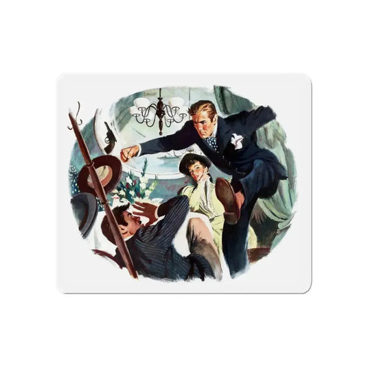 Politico, Story Illustration (Saturday Evening Post, c. 1950s) (Magazine Illustration) Refrigerator Magnet 6 Inch Die-Cut - The Sticker Space