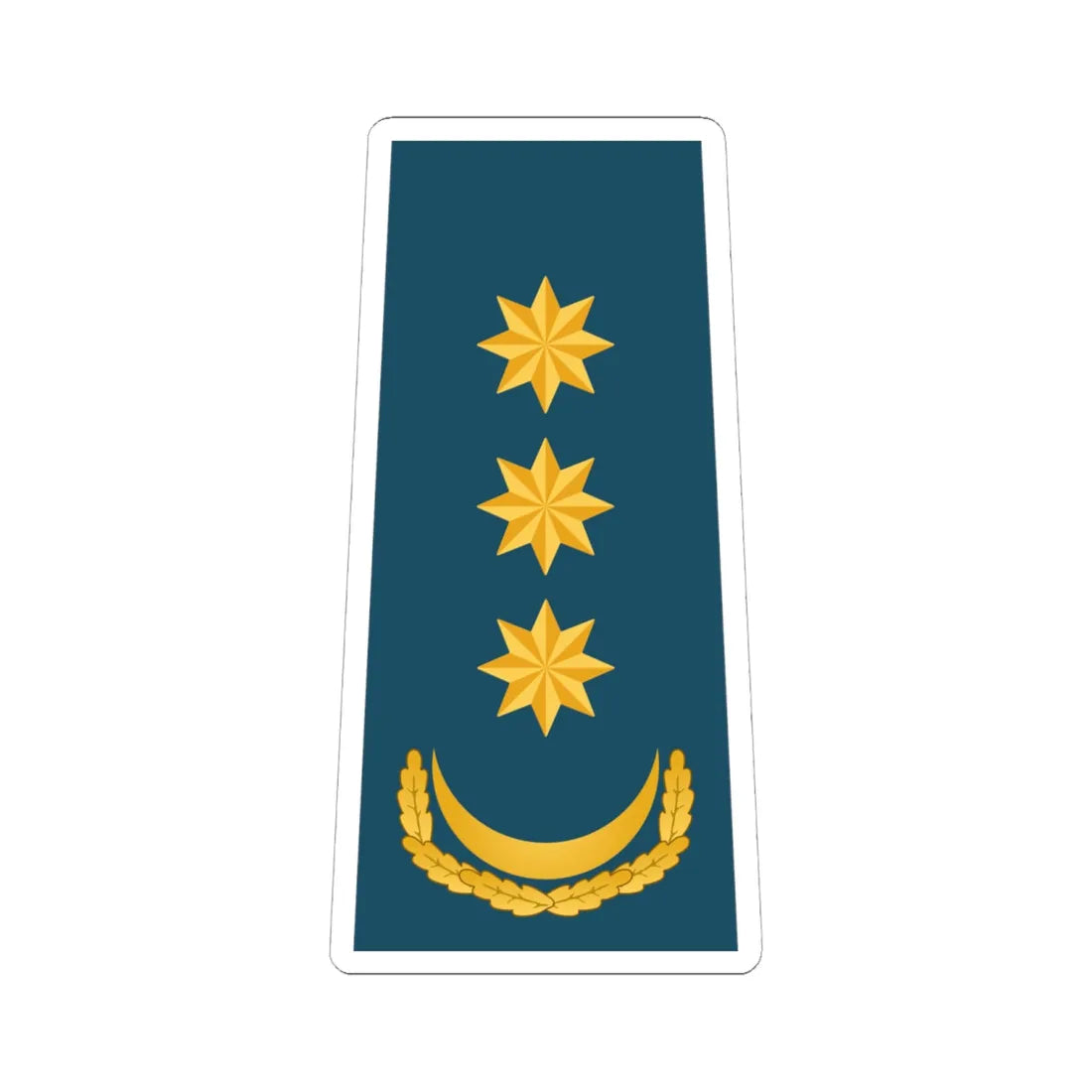 Polkovnik AzDSX (Azerbaijan) (Military Rank) STICKER Vinyl Kiss-Cut Decal 6 Inch White - The Sticker Space
