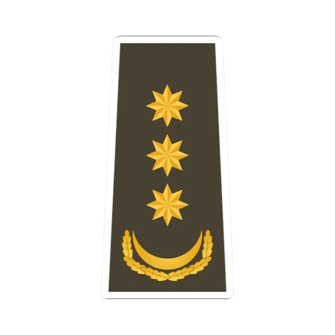 Polkovnik AzSQ (Azerbaijan) (Military Rank) STICKER Vinyl Kiss-Cut Decal 2 Inch White - The Sticker Space