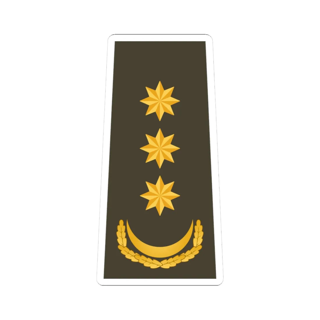 Polkovnik AzSQ (Azerbaijan) (Military Rank) STICKER Vinyl Kiss-Cut Decal 3 Inch White - The Sticker Space