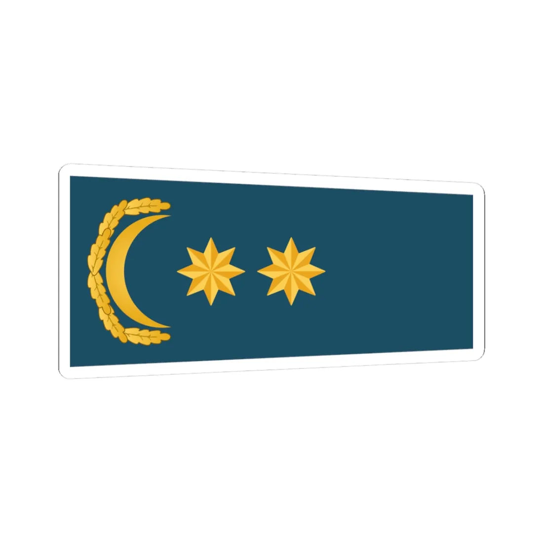 Polkovnik leytenant DSX (Azerbaijan) (Military Rank) STICKER Vinyl Kiss-Cut Decal 3 Inch White - The Sticker Space
