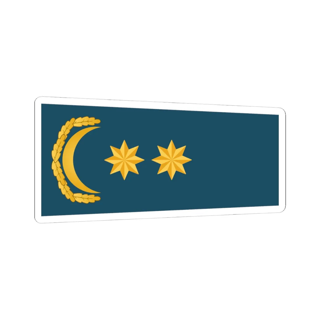 Polkovnik leytenant DSX (Azerbaijan) (Military Rank) STICKER Vinyl Kiss-Cut Decal 4 Inch White - The Sticker Space