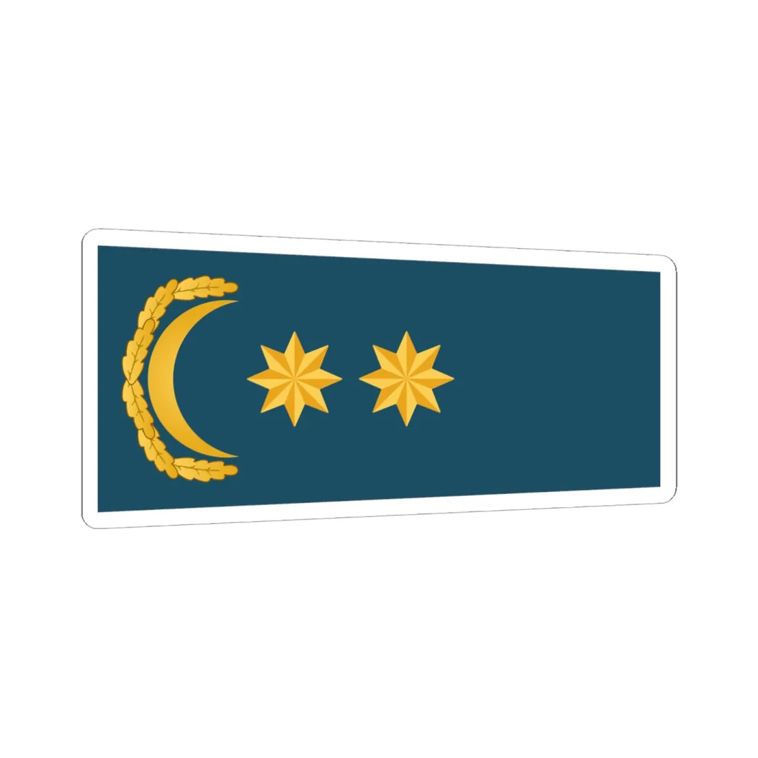Polkovnik leytenant DSX (Azerbaijan) (Military Rank) STICKER Vinyl Kiss-Cut Decal 6 Inch White - The Sticker Space