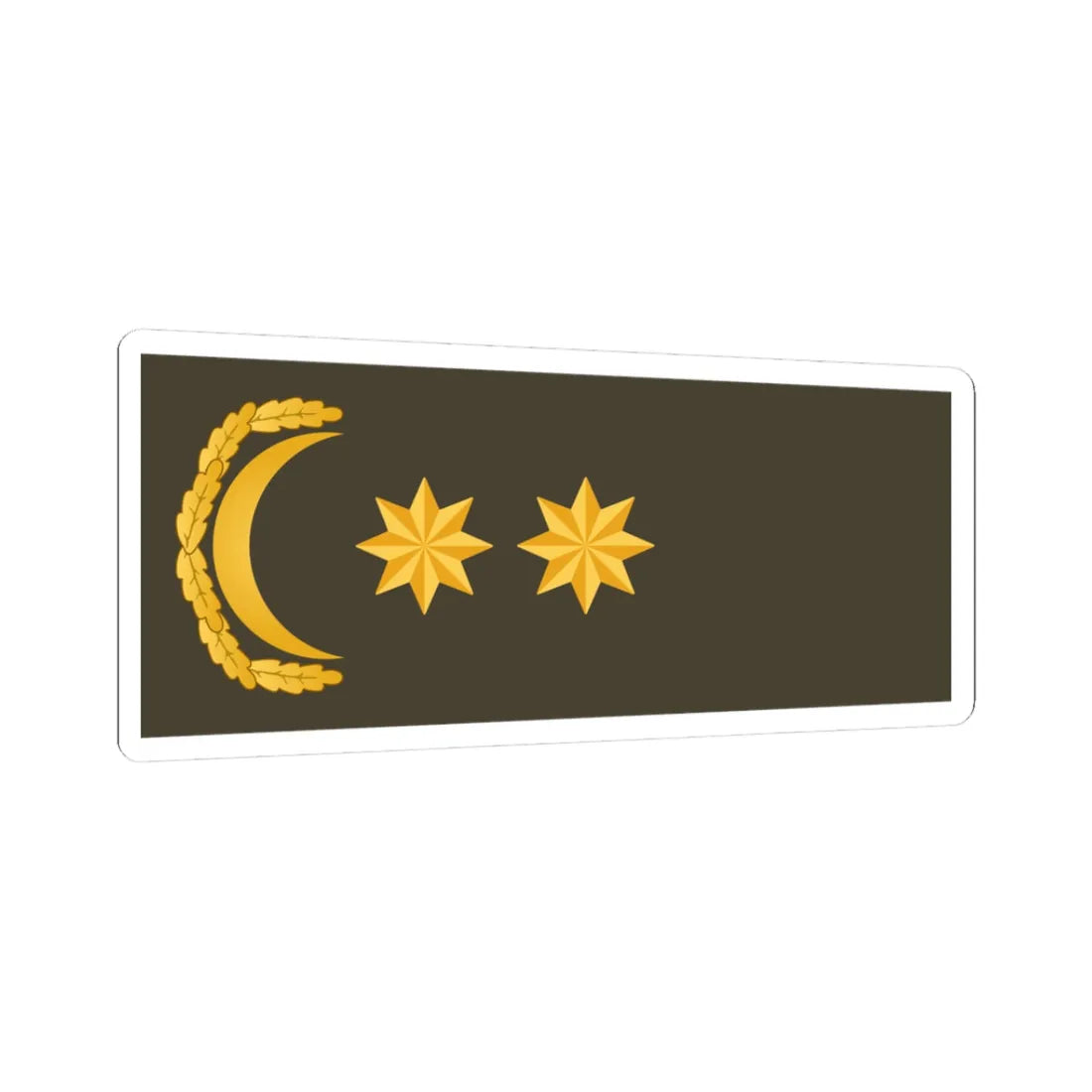 Polkovnik leytenant SQ (Azerbaijan) (Military Rank) STICKER Vinyl Kiss-Cut Decal 3 Inch White - The Sticker Space