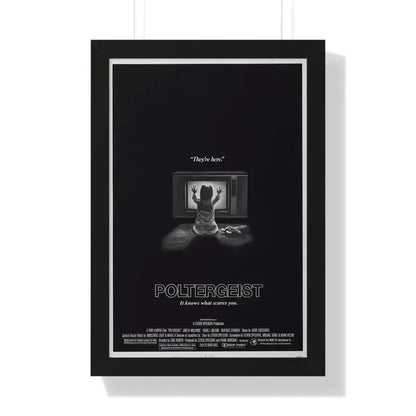 POLTERGEIST 1982 - Framed Movie Poster 16″ x 24″ Black - The Sticker Space