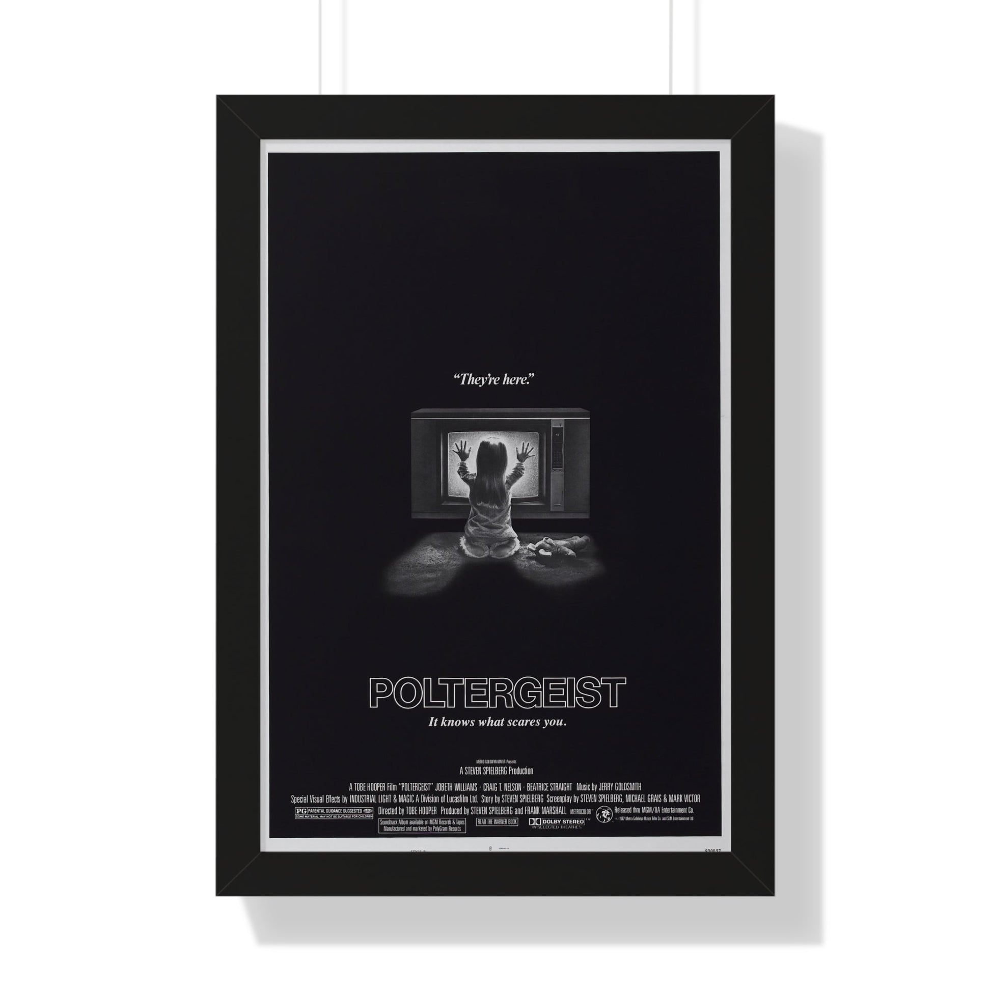 POLTERGEIST 1982 - Framed Movie Poster-16″ x 24″-The Sticker Space