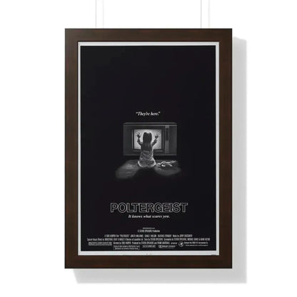POLTERGEIST 1982 - Framed Movie Poster 16″ x 24″ Walnut - The Sticker Space