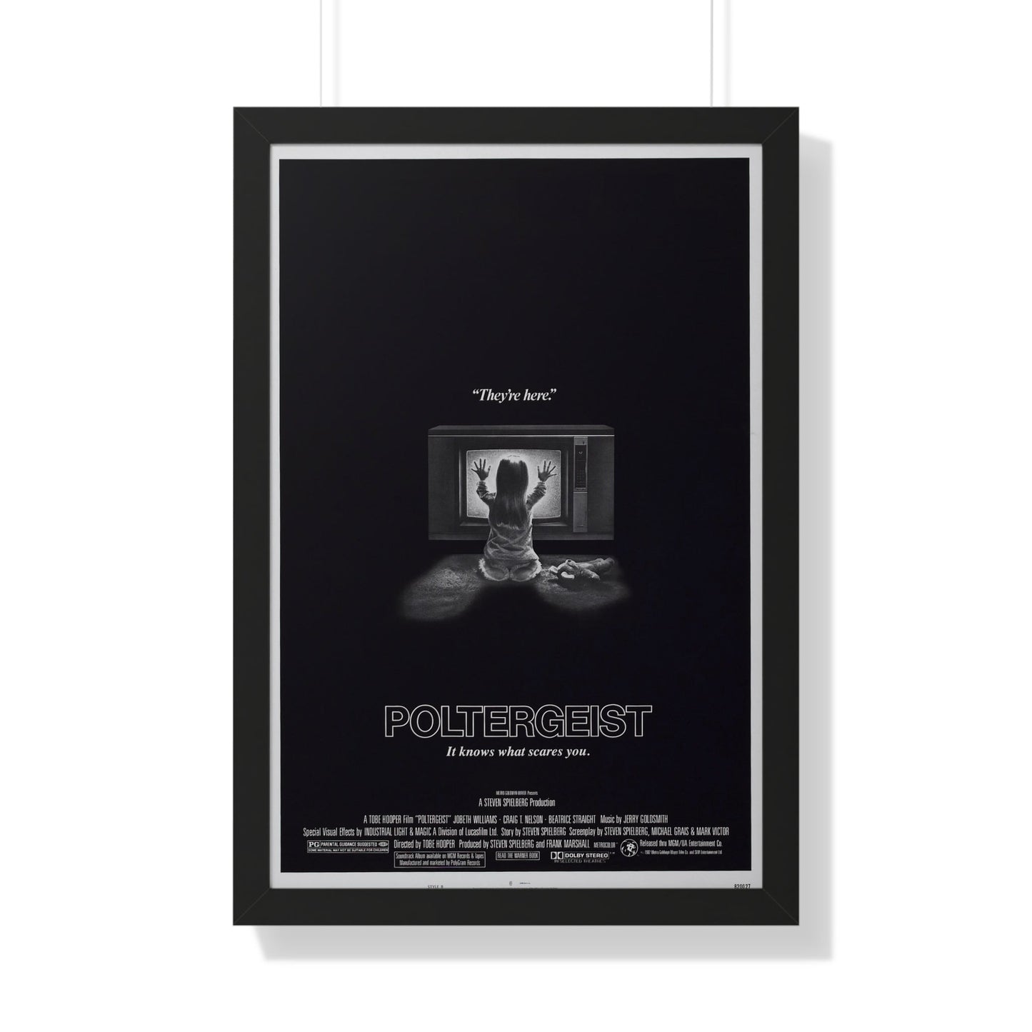 POLTERGEIST 1982 - Framed Movie Poster-20" x 30"-The Sticker Space