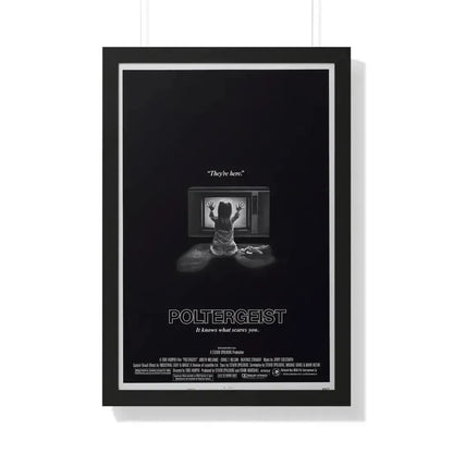 POLTERGEIST 1982 - Framed Movie Poster 20" x 30" Black - The Sticker Space