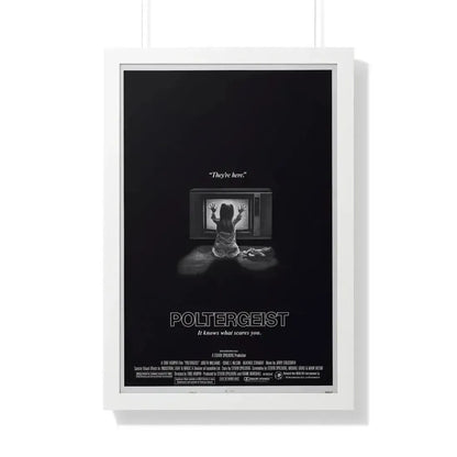 POLTERGEIST 1982 - Framed Movie Poster 20" x 30" White - The Sticker Space