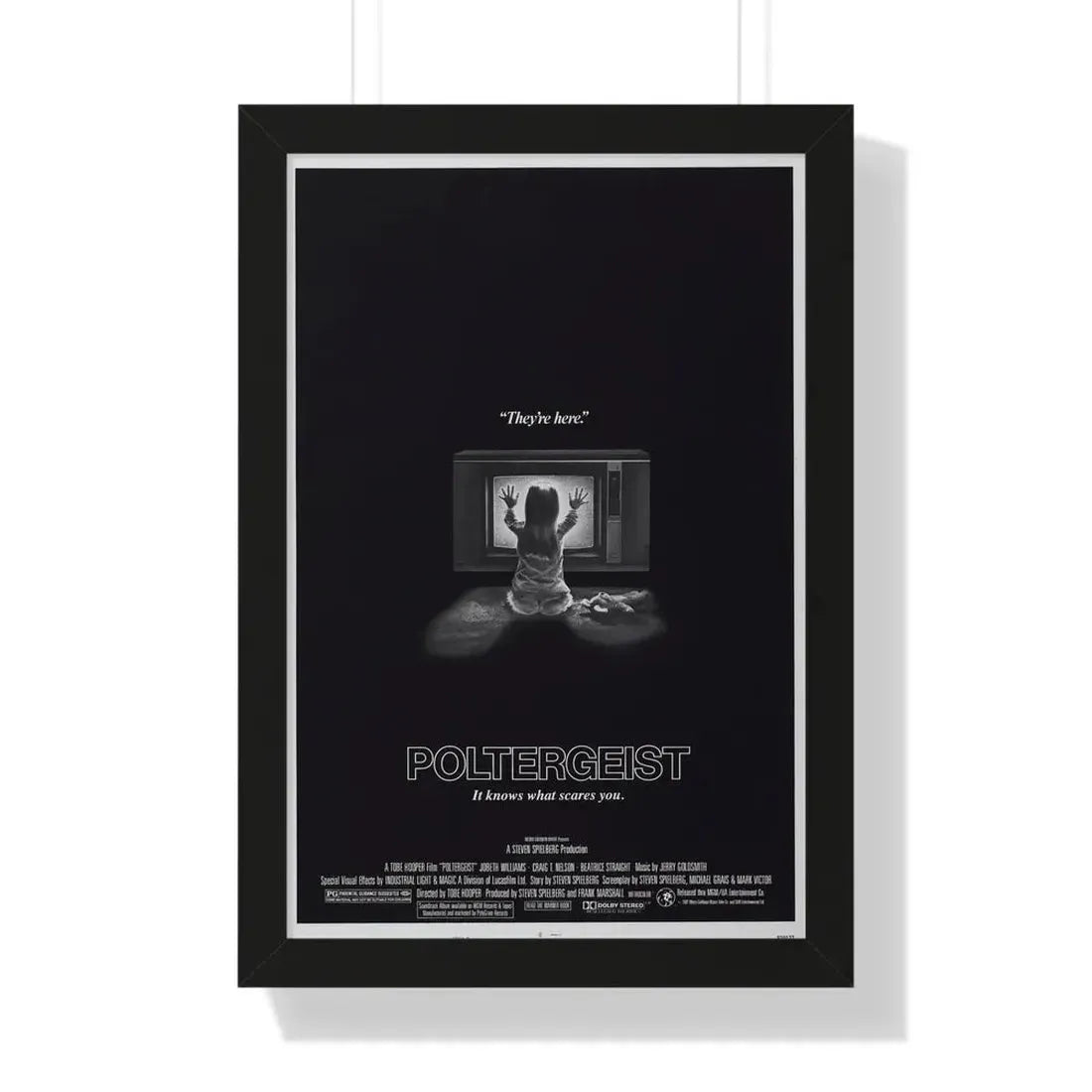 POLTERGEIST 1982 - Framed Movie Poster - The Sticker Space