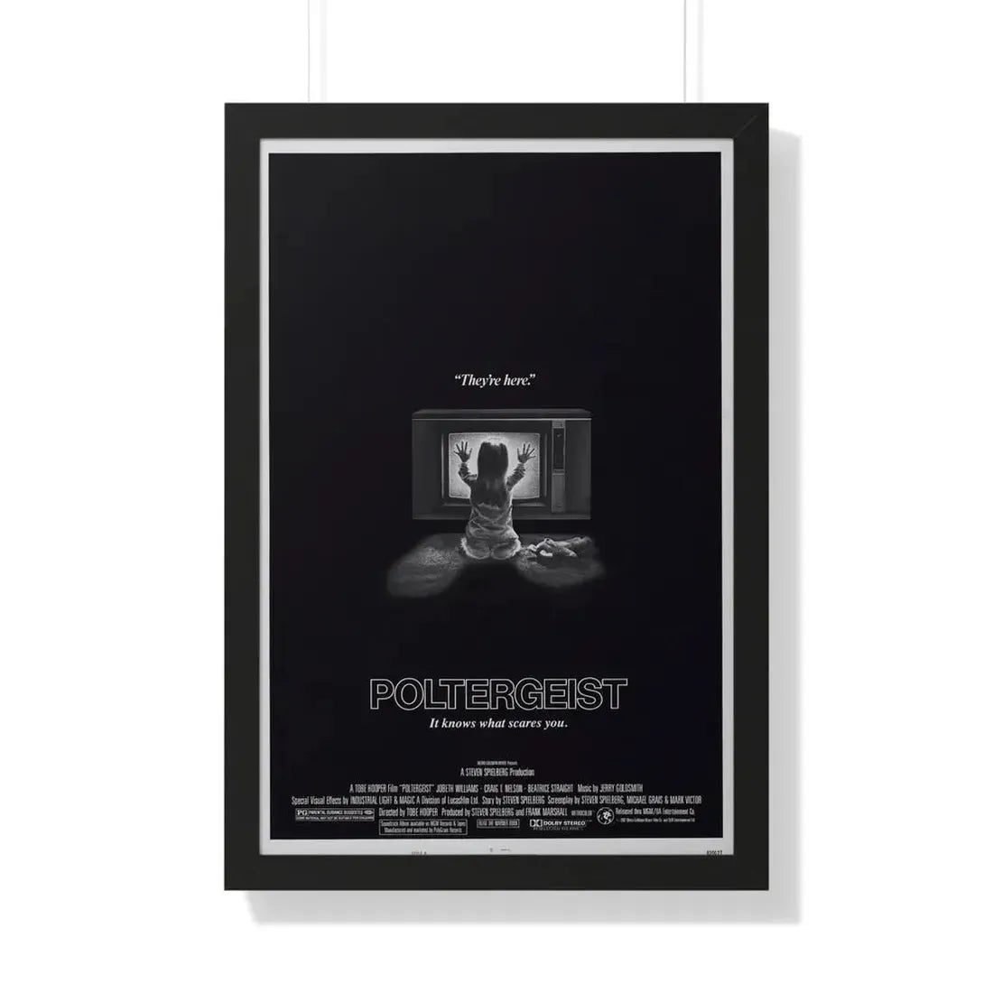 POLTERGEIST 1982 - Framed Movie Poster - The Sticker Space