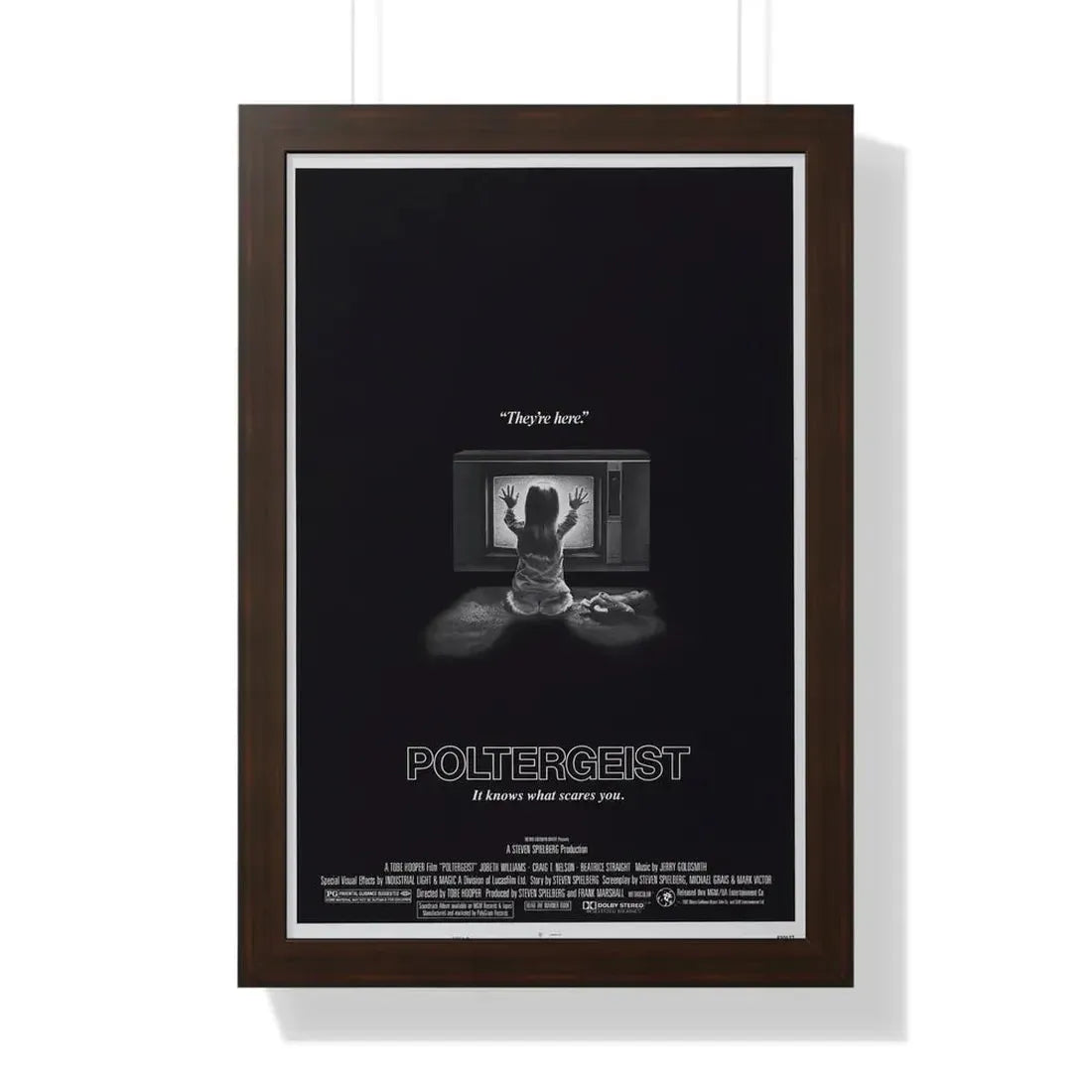 POLTERGEIST 1982 - Framed Movie Poster - The Sticker Space
