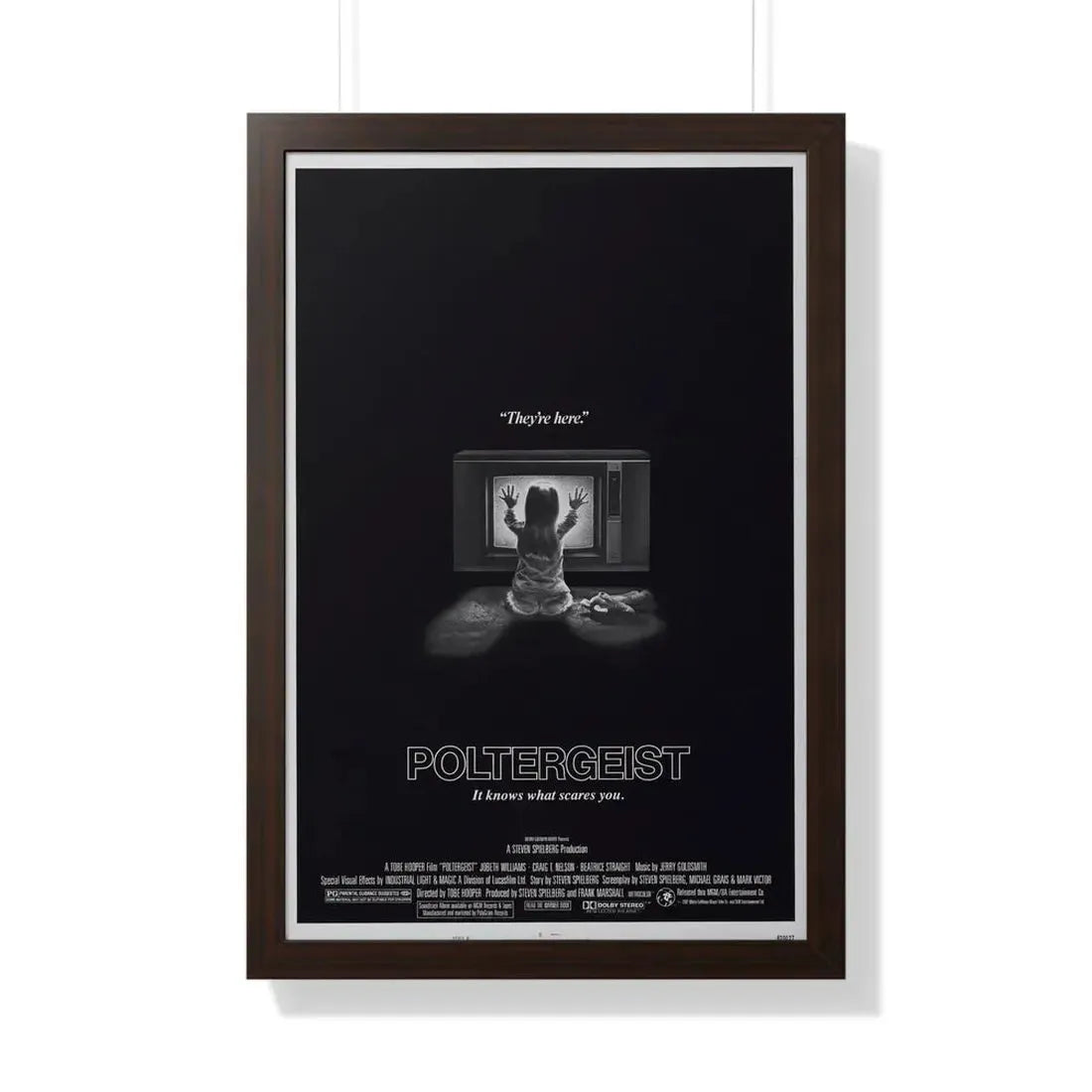 POLTERGEIST 1982 - Framed Movie Poster - The Sticker Space