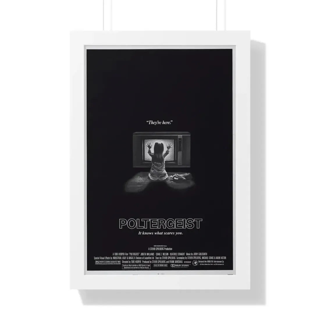POLTERGEIST 1982 - Framed Movie Poster - The Sticker Space