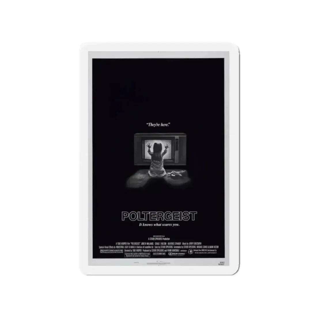 POLTERGEIST 1982 Movie Poster - Refrigerator Magnet 2 Inch Die-Cut - The Sticker Space