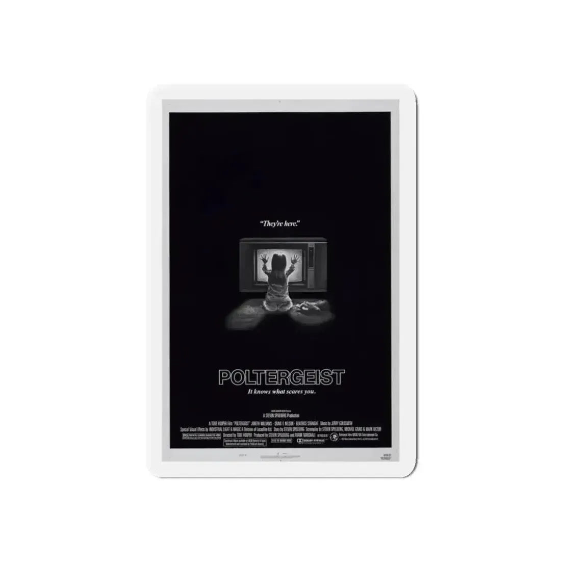 POLTERGEIST 1982 Movie Poster - Refrigerator Magnet 3 Inch Die-Cut - The Sticker Space