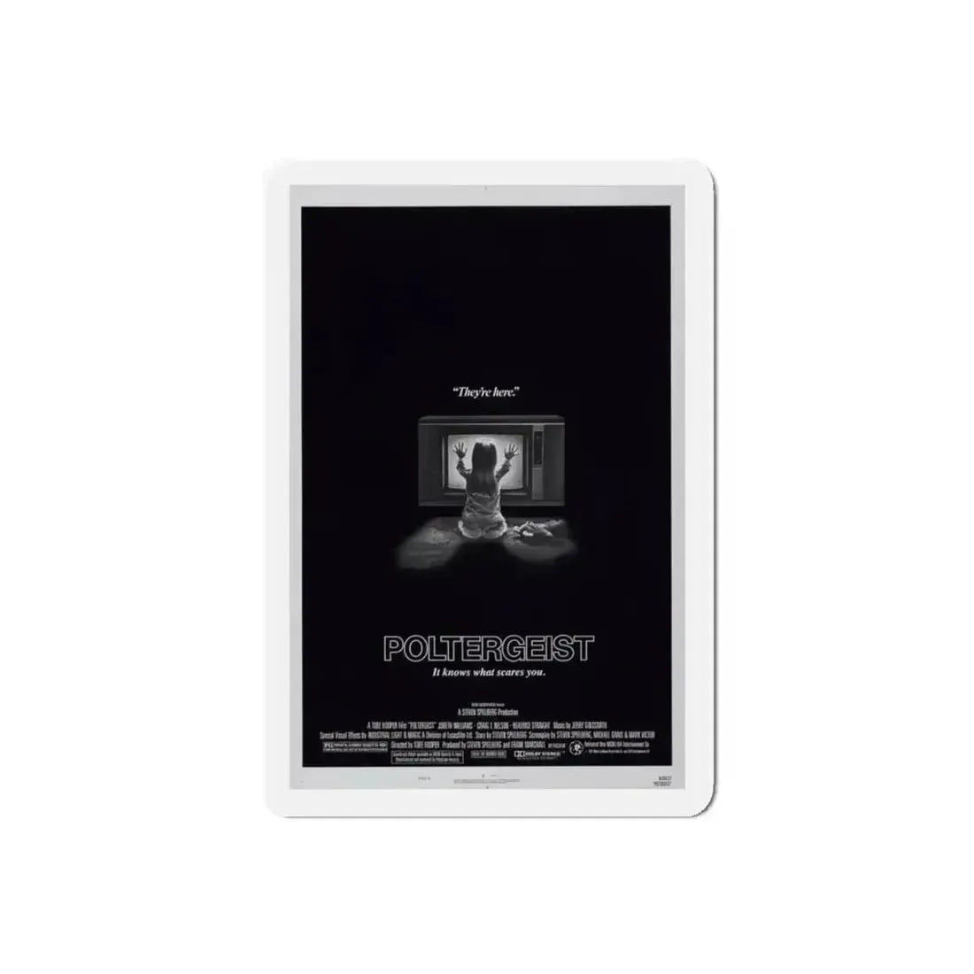 POLTERGEIST 1982 Movie Poster - Refrigerator Magnet 5 Inch Die-Cut - The Sticker Space