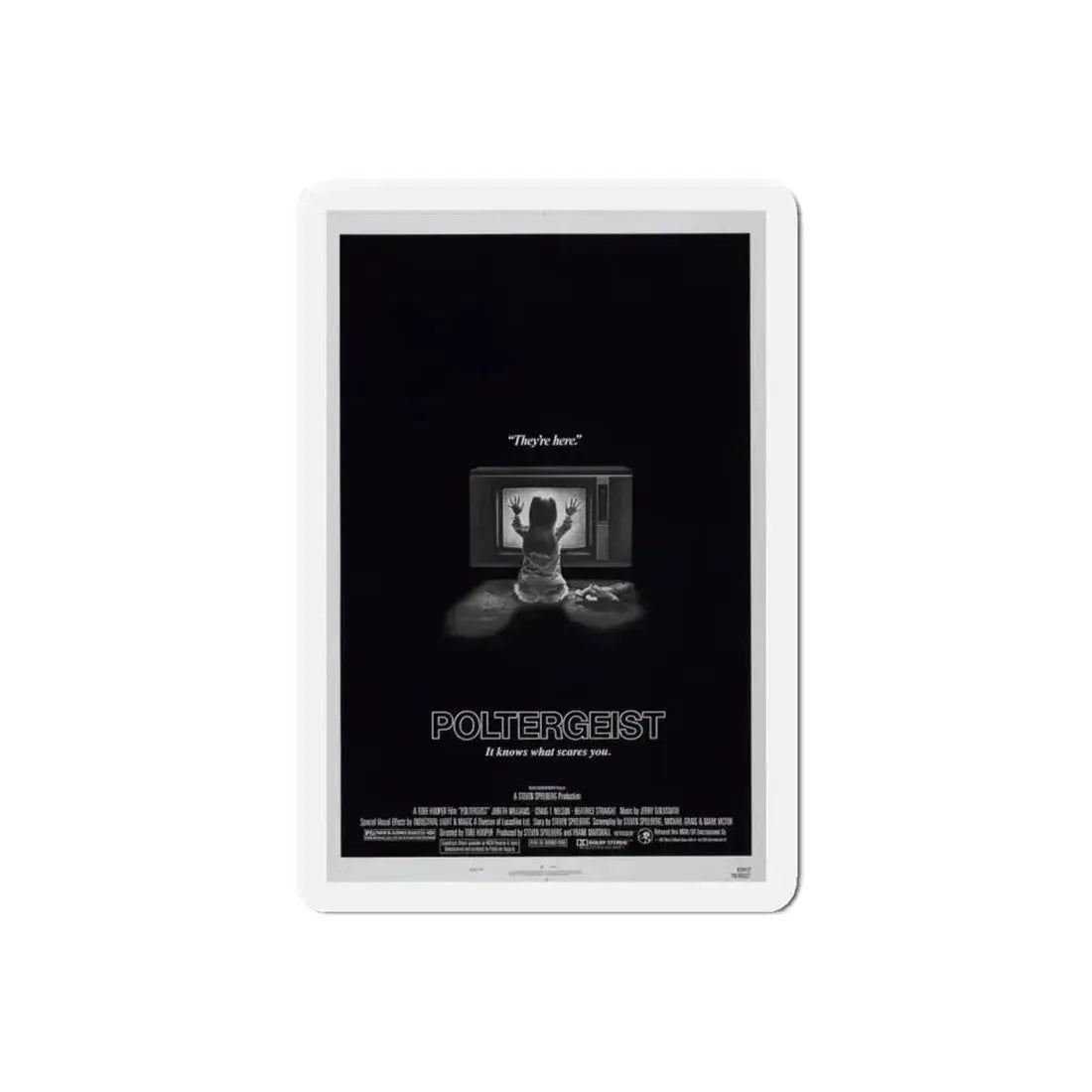 POLTERGEIST 1982 Movie Poster - Refrigerator Magnet 6 Inch Die-Cut - The Sticker Space