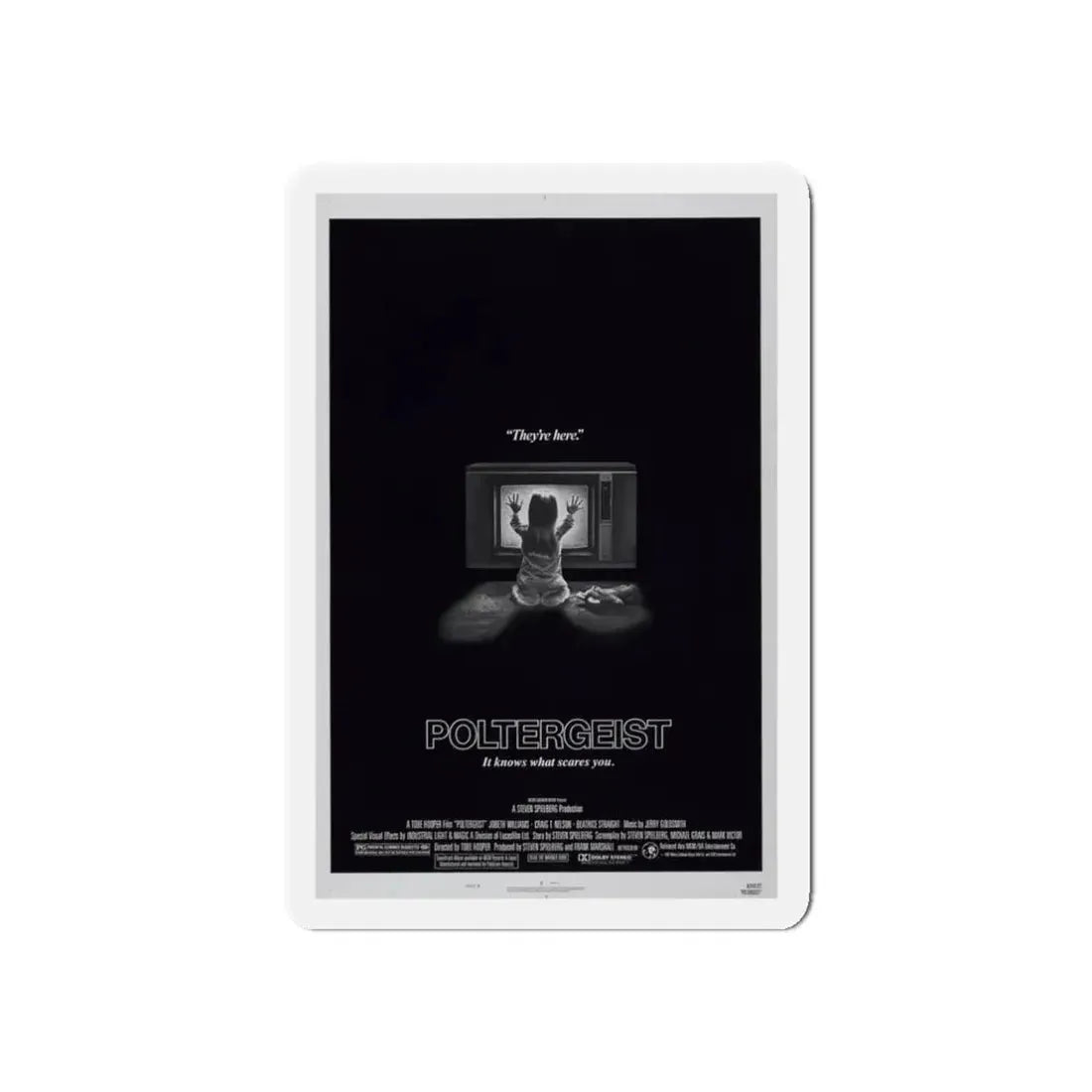 POLTERGEIST 1982 Movie Poster - Refrigerator Magnet - The Sticker Space
