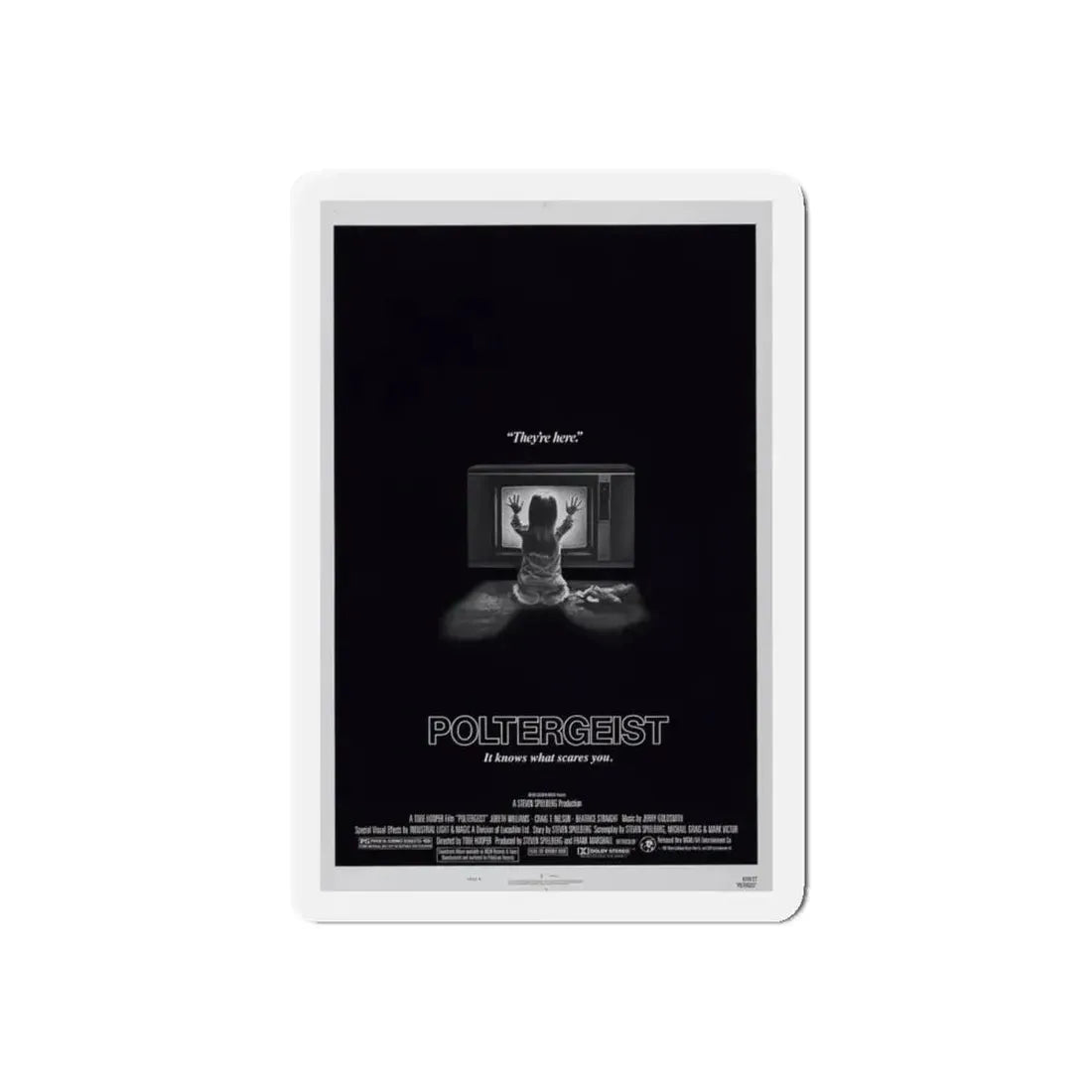 POLTERGEIST 1982 Movie Poster - Refrigerator Magnet - The Sticker Space