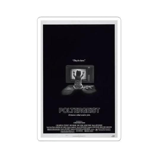 POLTERGEIST 1982 Movie Poster - STICKER Vinyl Kiss-Cut Decal 2 Inch White - The Sticker Space