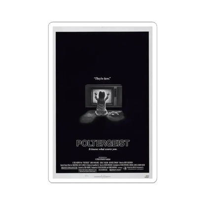 POLTERGEIST 1982 Movie Poster - STICKER Vinyl Kiss-Cut Decal 3 Inch White - The Sticker Space