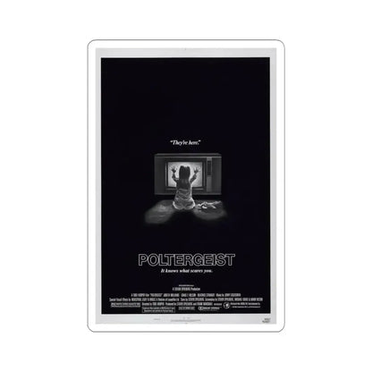POLTERGEIST 1982 Movie Poster - STICKER Vinyl Kiss-Cut Decal 6 Inch White - The Sticker Space