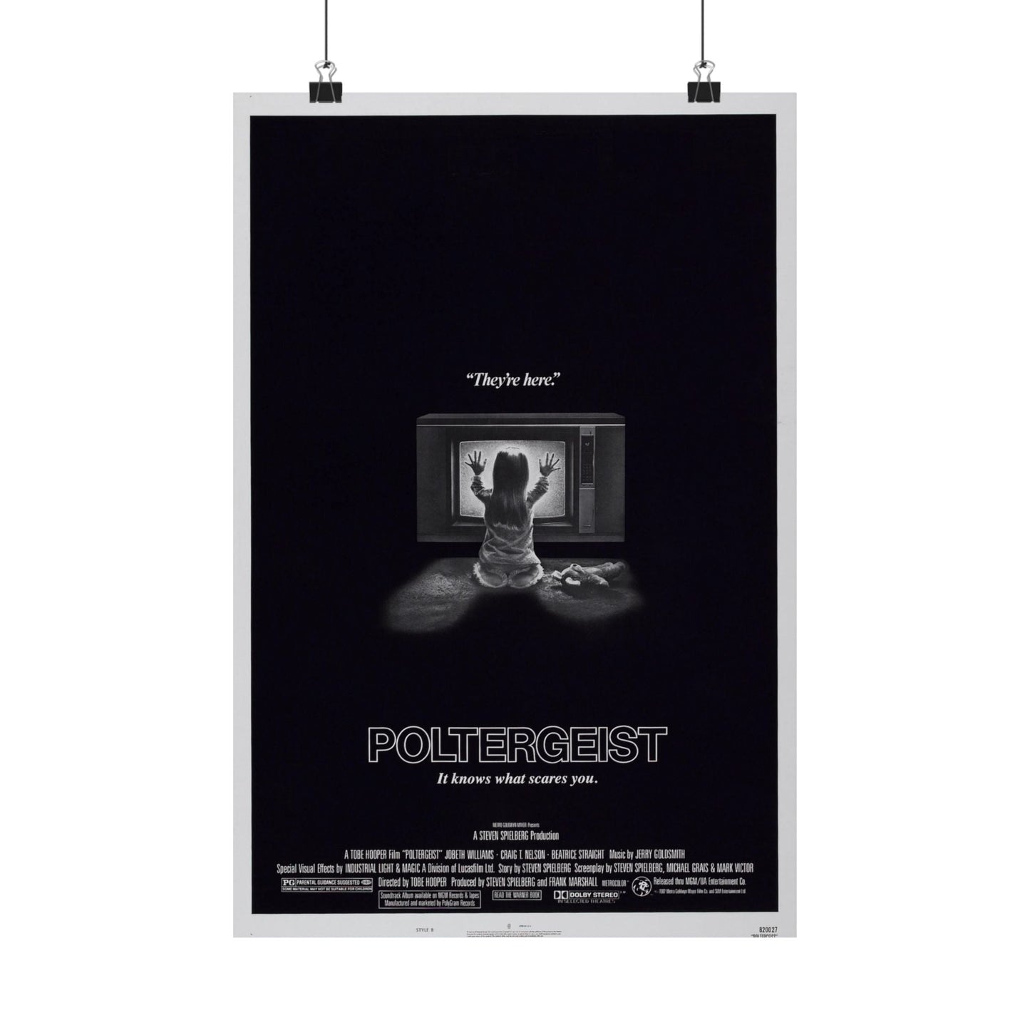 POLTERGEIST 1982 - Paper Movie Poster-12″ x 18″-The Sticker Space