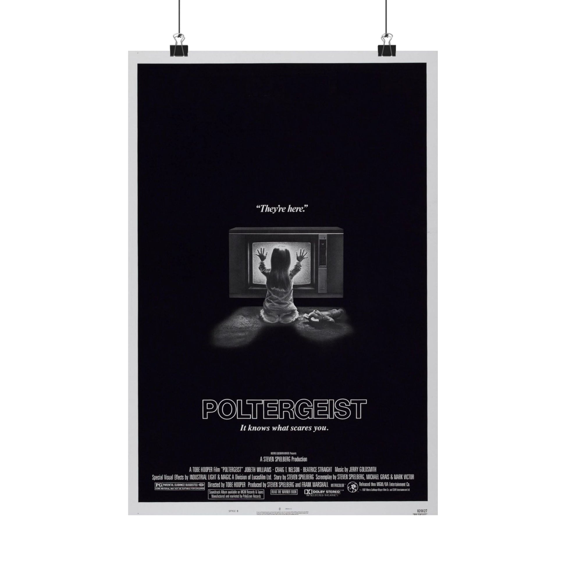 POLTERGEIST 1982 - Paper Movie Poster-12″ x 18″-The Sticker Space