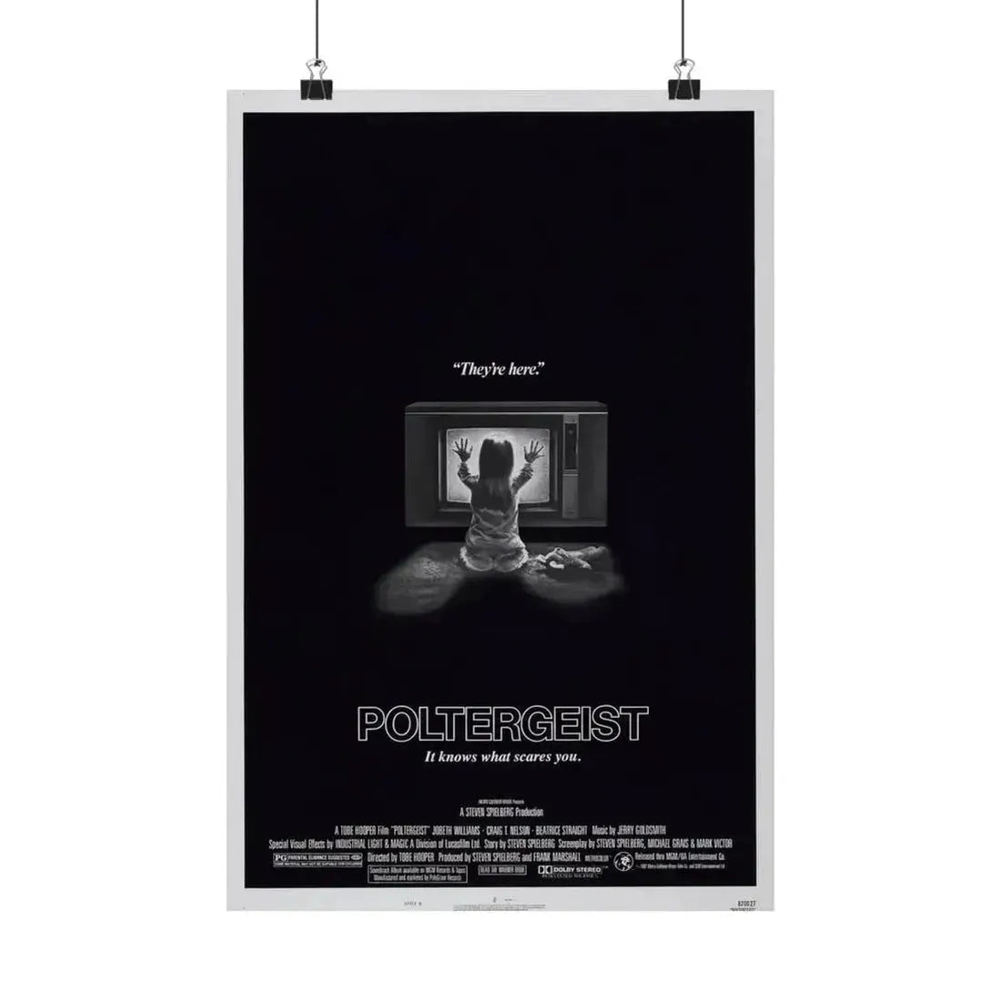 POLTERGEIST 1982 - Paper Movie Poster 12″ x 18″ Matte - The Sticker Space