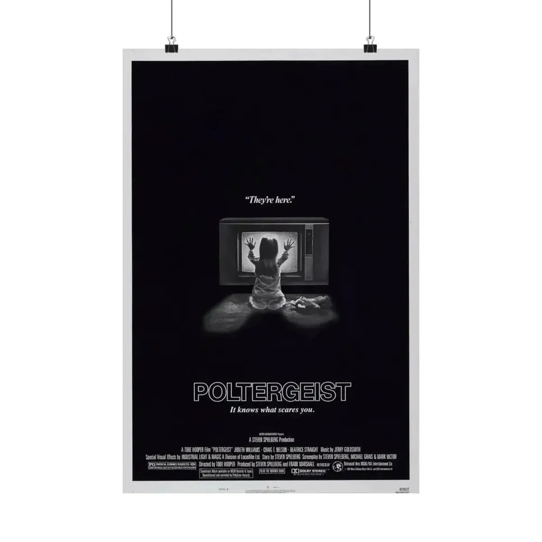 POLTERGEIST 1982 - Paper Movie Poster 16″ x 24″ Matte - The Sticker Space