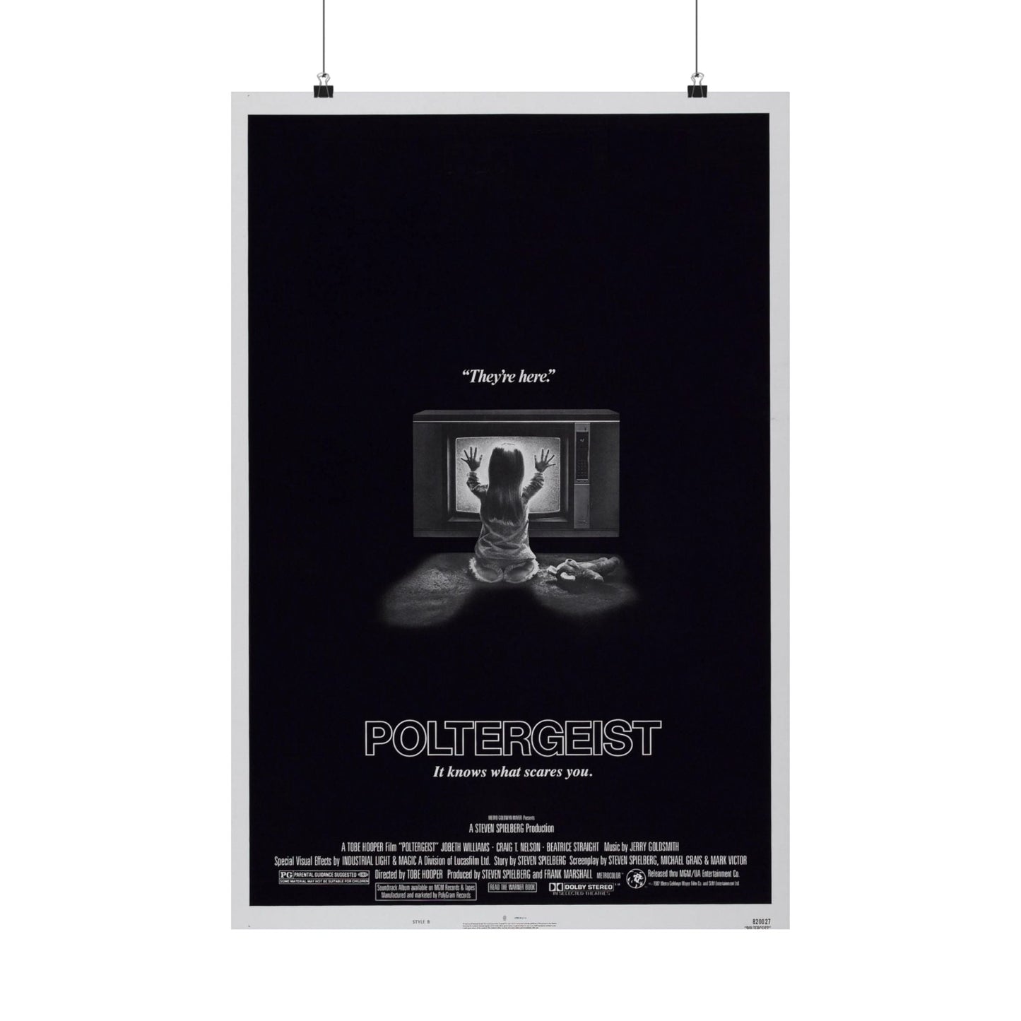 POLTERGEIST 1982 - Paper Movie Poster-20″ x 30″-The Sticker Space