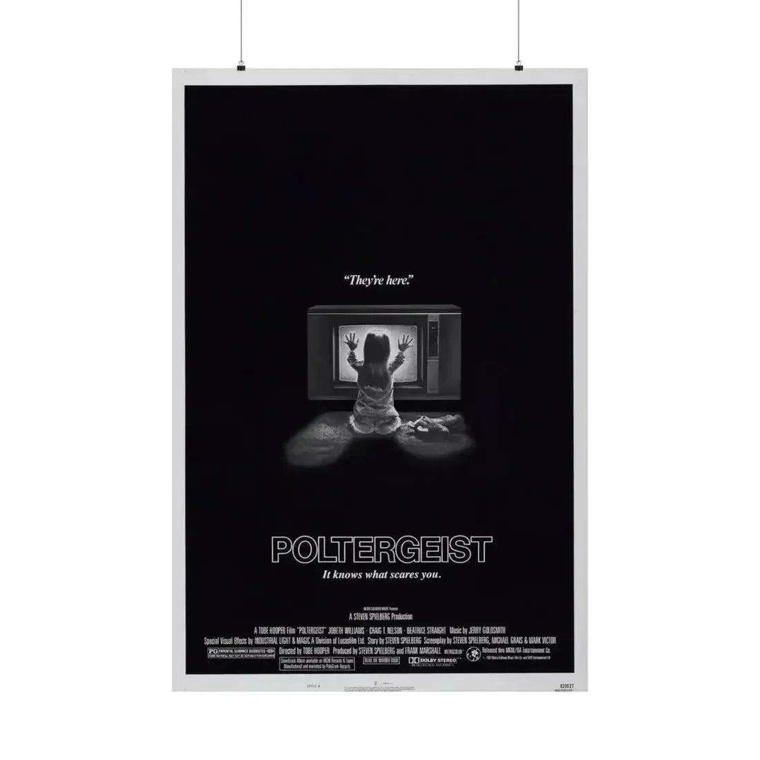 POLTERGEIST 1982 - Paper Movie Poster 36" x 54" Matte - The Sticker Space