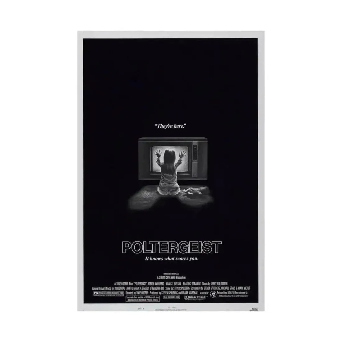 POLTERGEIST 1982 - Paper Movie Poster - The Sticker Space
