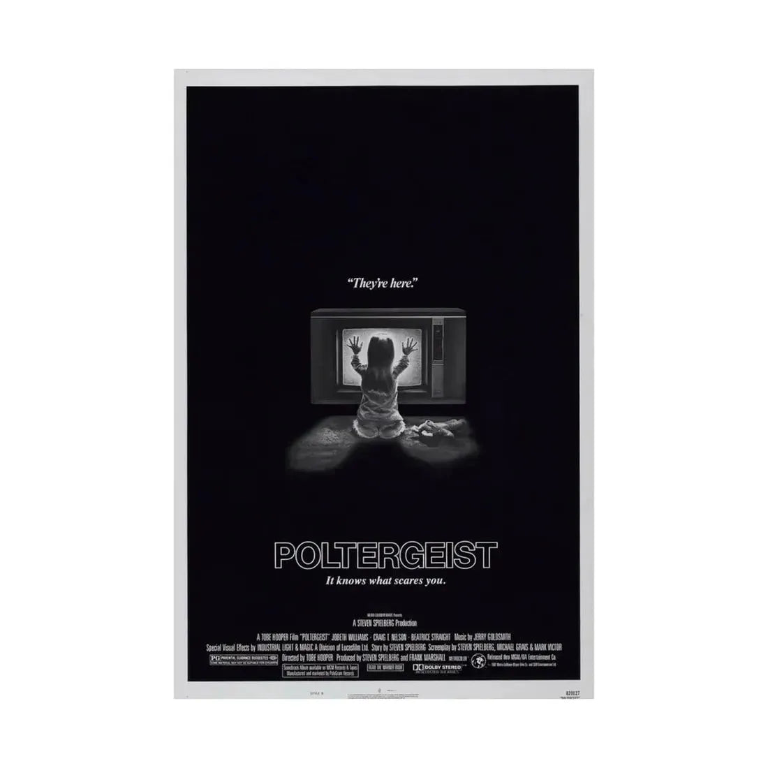 POLTERGEIST 1982 - Paper Movie Poster - The Sticker Space